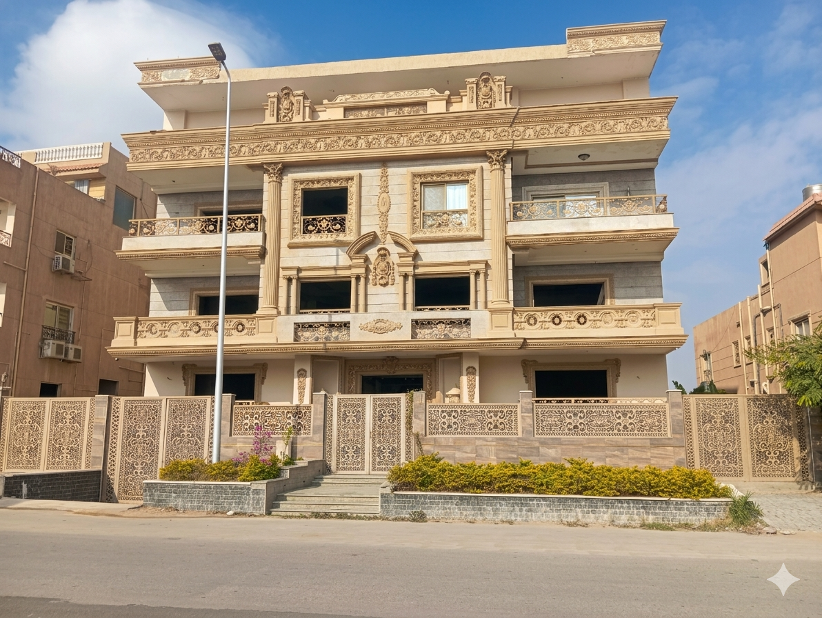 واجهة سكنية — تفاصيل زخرفية